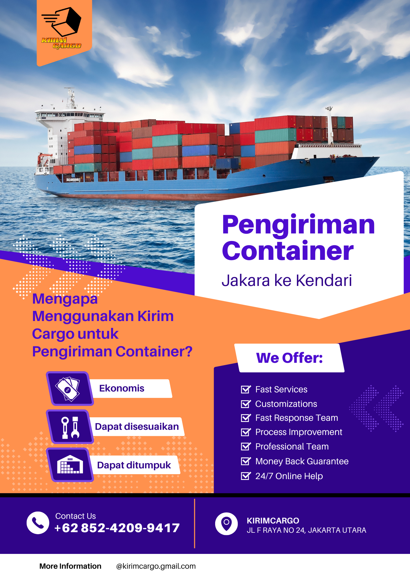 Pengiriman Container Jakara ke Kendari