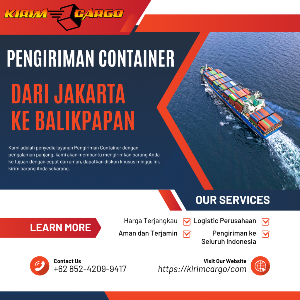 #1 Tempat jasa Kirim Container dari Jakarta ke Balikpapan . Kirim Cargo siap bantu Pengiriman Cek tarif & tipsnya di sini 