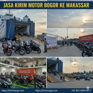 Tarif Kirim Motor Depok ke Makassar Door to Door