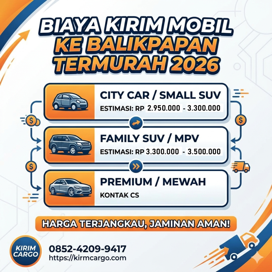 Biaya Kirim Mobil ke Balikpapan - kirimcargo.com