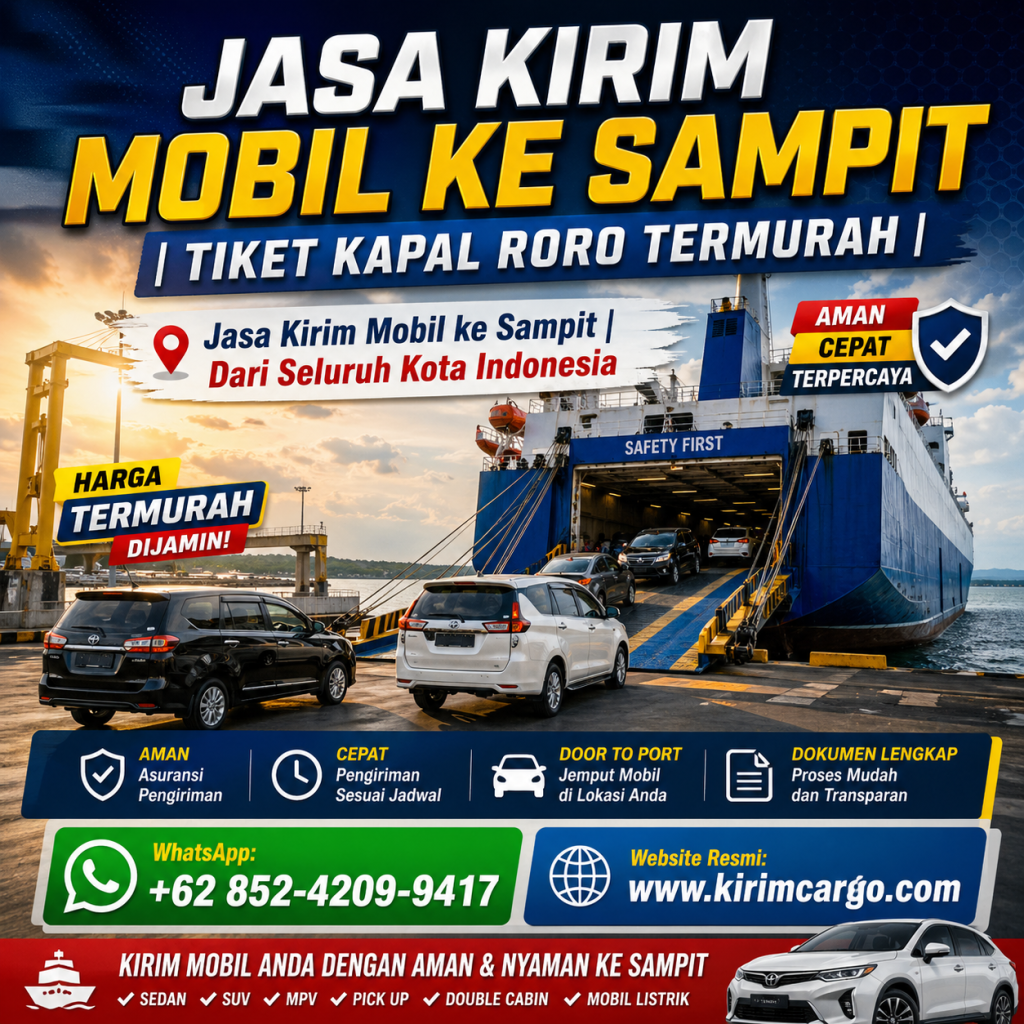 Jasa Kirim Mobil ke Sampit | Tiket Kapal Roro Termurah