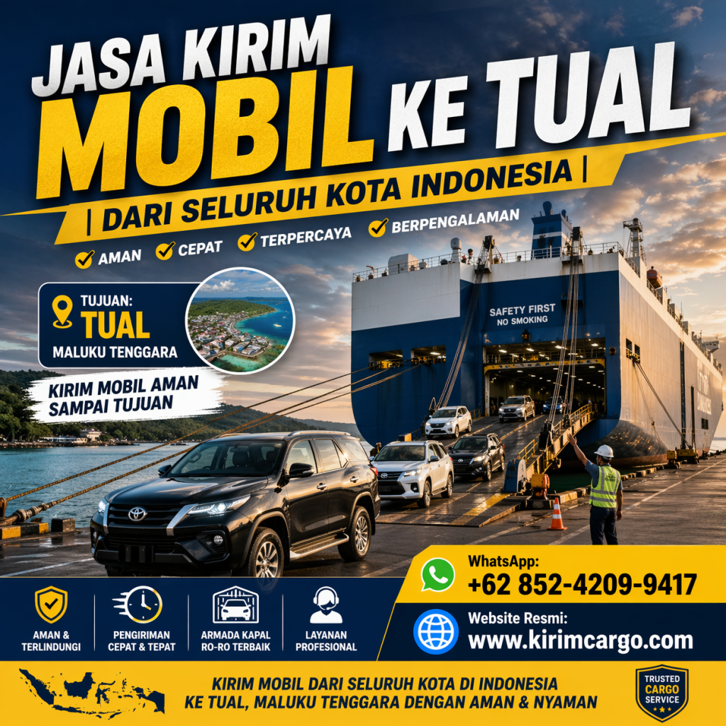 Kirim Mobil Jakarta Tual | Promo Tarif Murah