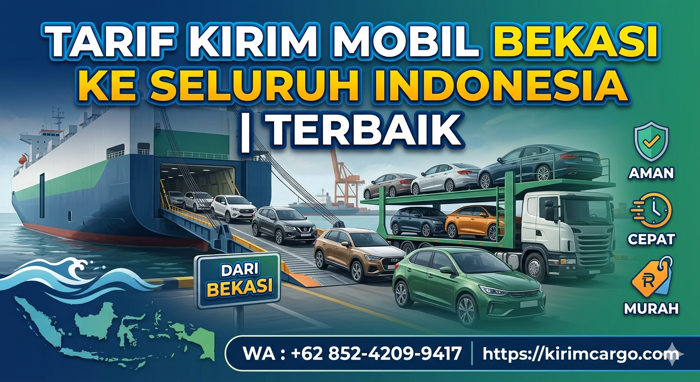 Tarif Kirim Mobil Bekasi ke Seluruh Indonesia Jasa Layanan Terbaik