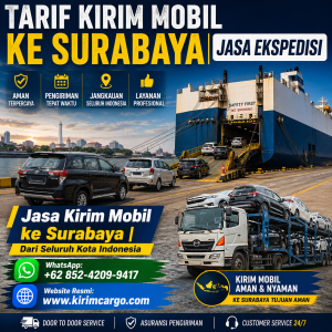Tarif Kirim Mobil ke Surabaya | Jasa Ekspedisi