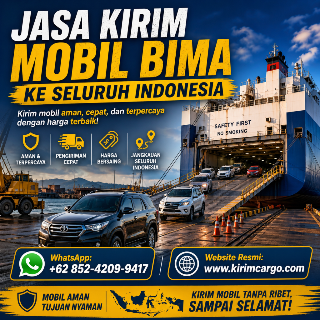 Jasa Kirim Mobil Bima ke Seluruh Indonesia