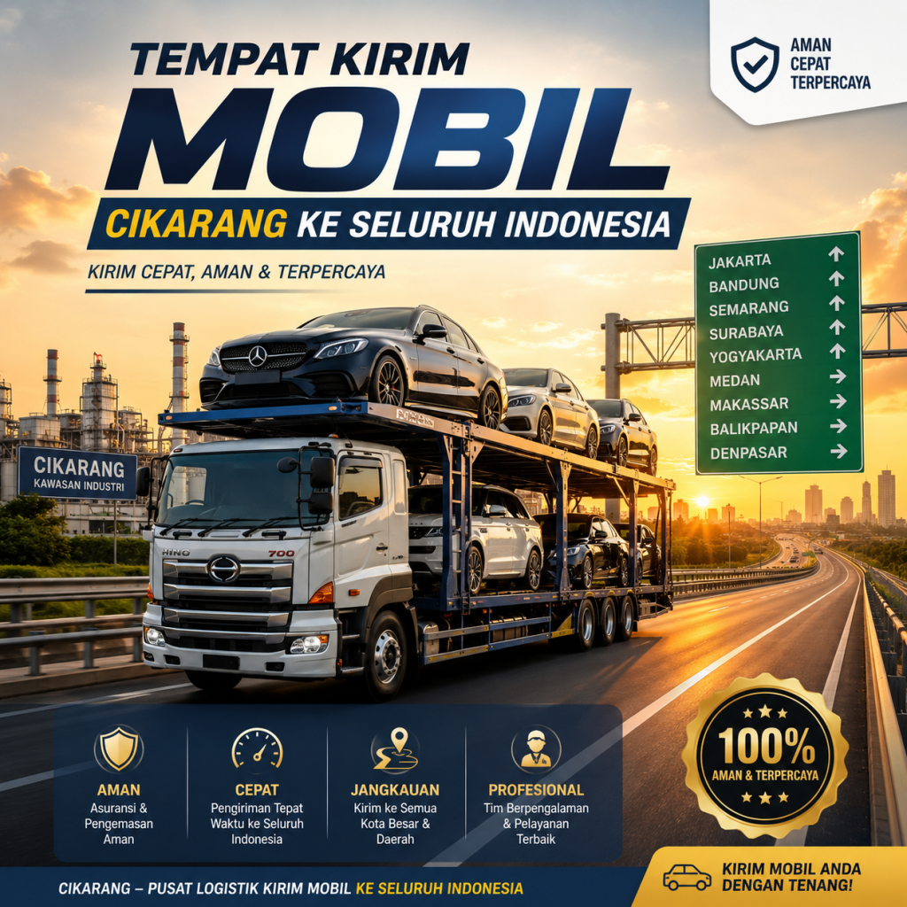 Jasa Kirim Mobil Cikarang ke Seluruh Indonesia - Tarif Terbaik