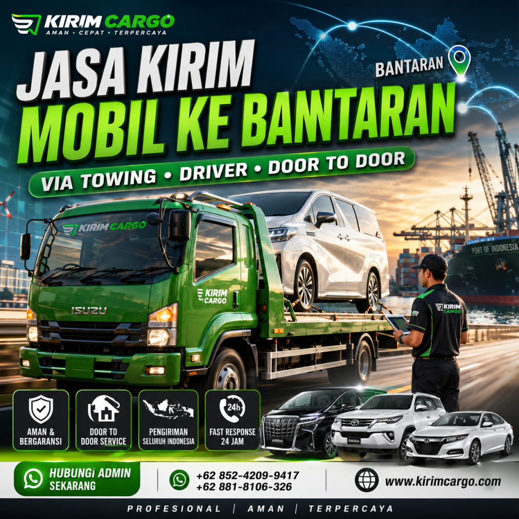 Jasa Kirim Mobil ke Bantaran | Via Towing-Driver Door to Door