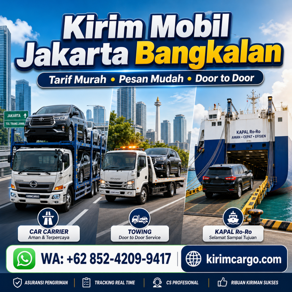 Kirim Mobil Jakarta Bangkalan | +Tarif Murah Pesannya Mudah+