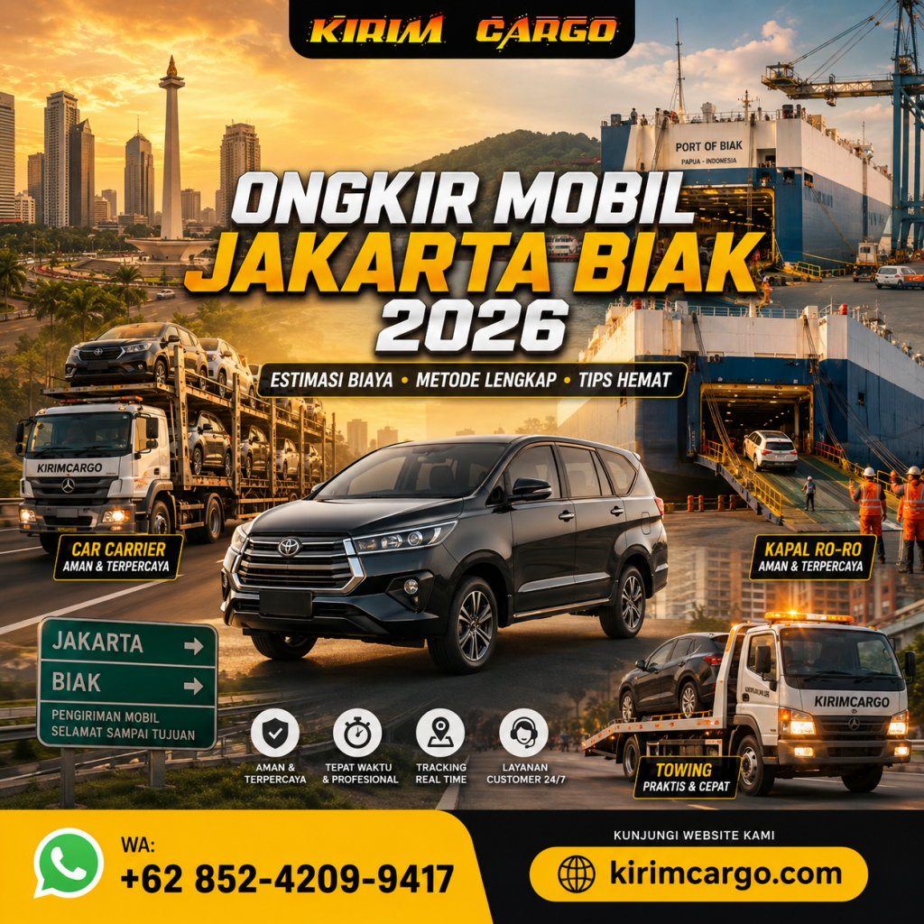 Ongkir Mobil Jakarta Biak
