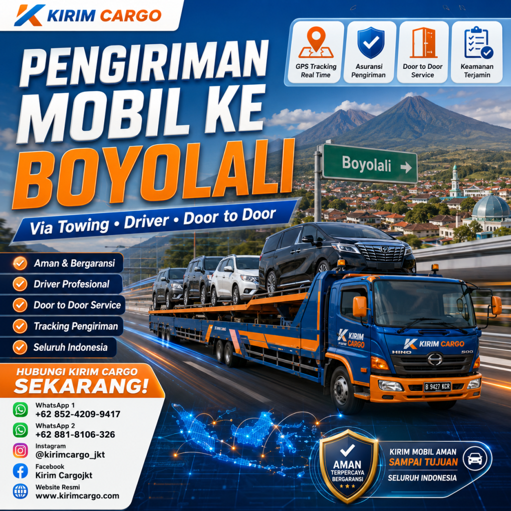 Pengiriman Mobil ke Boyolali Via Towing-Driver Door to Door