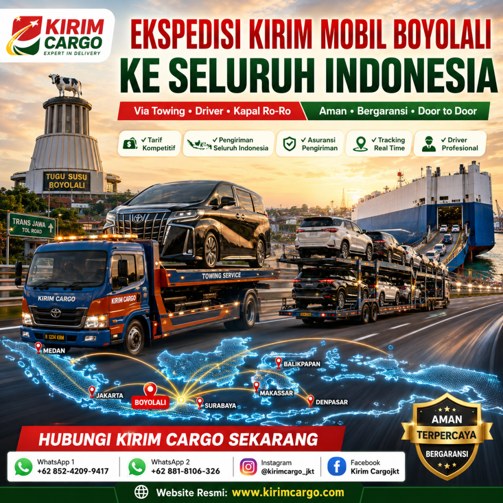 Ekspedisi Kirim Mobil Boyolali ke Seluruh Indonesia Via Towing-Driver-Kapal