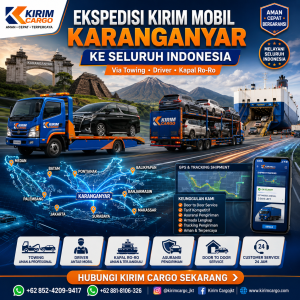 Ekspedisi Kirim Mobil Karanganyar ke Seluruh Indonesia Via Towing-Driver-Kapal