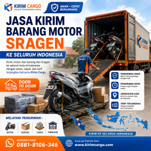 Jasa Kirim Barang Motor Sragen ke Seluruh Indonesia