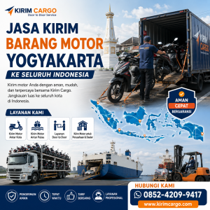 Jasa Kirim Barang Motor Yogyakarta ke Seluruh Indonesia