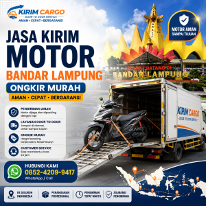 Jasa Kirim Motor Bandar Lampung 085242099417