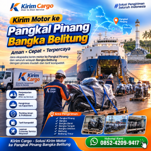 Kirim Motor Pangkal Pinang Bangka Belitung 085242099417