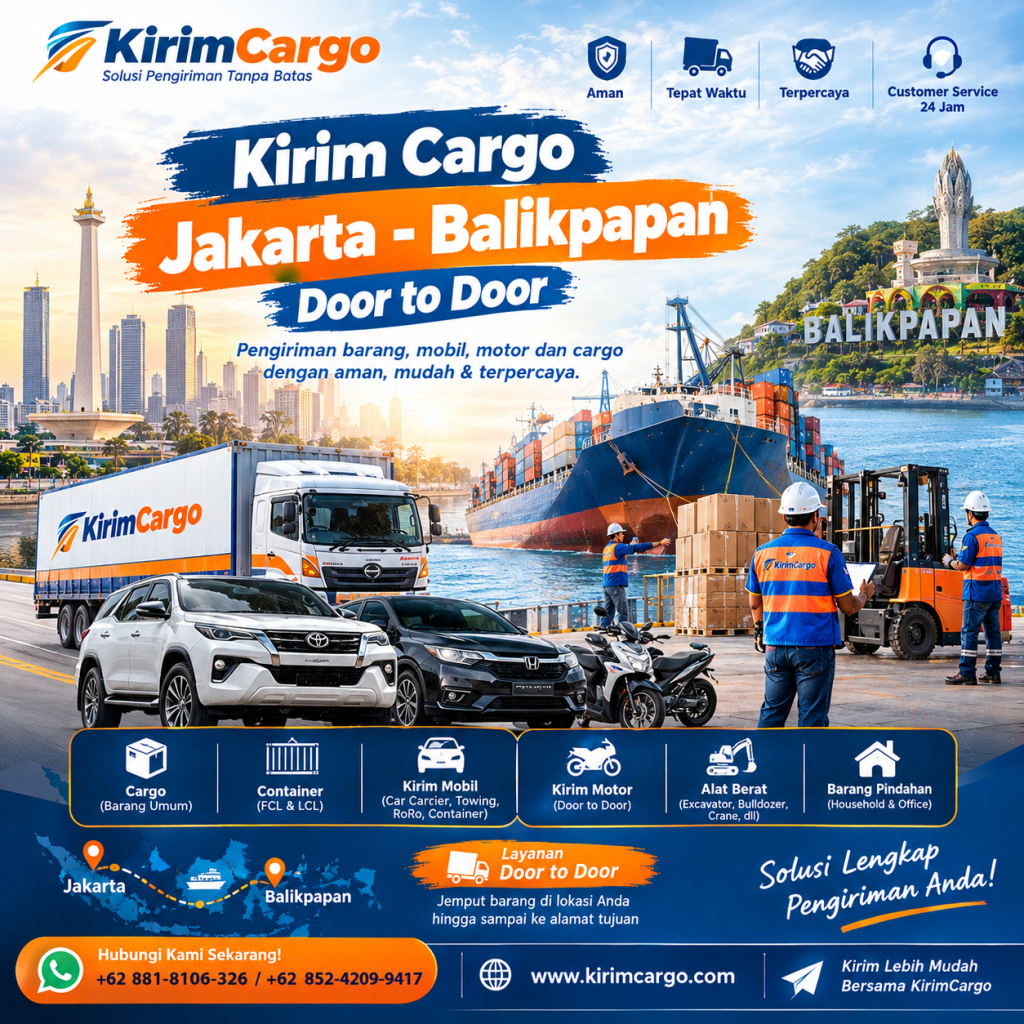 Kirim Cargo Jakarta Balikpapan Door to Door