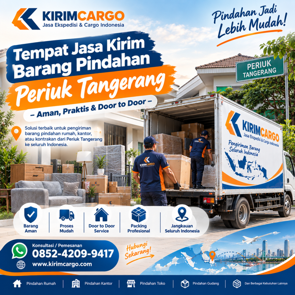 Tempat Jasa Kirim Barang Pindahan Periuk Tangerang – Aman, Praktis & Door to Door
